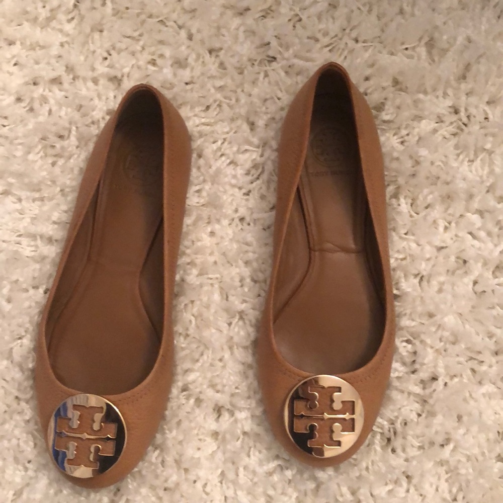 Tory Burch Reva nude flats